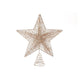 Hbx natural living ster spiraal van metaal met glitter 20xh23cm goud