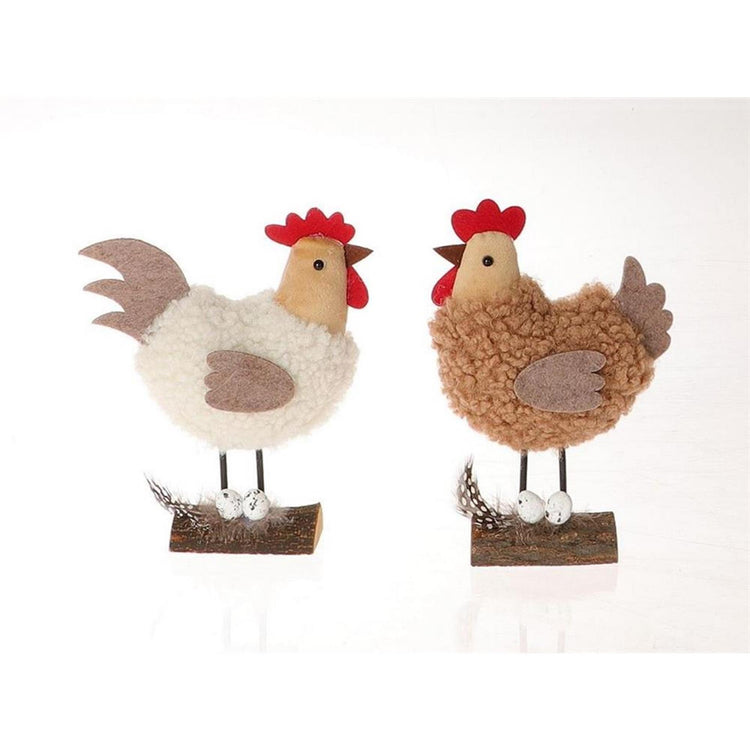 Hbx natural living deco kip kinnom 11,5x7xh9,5cm