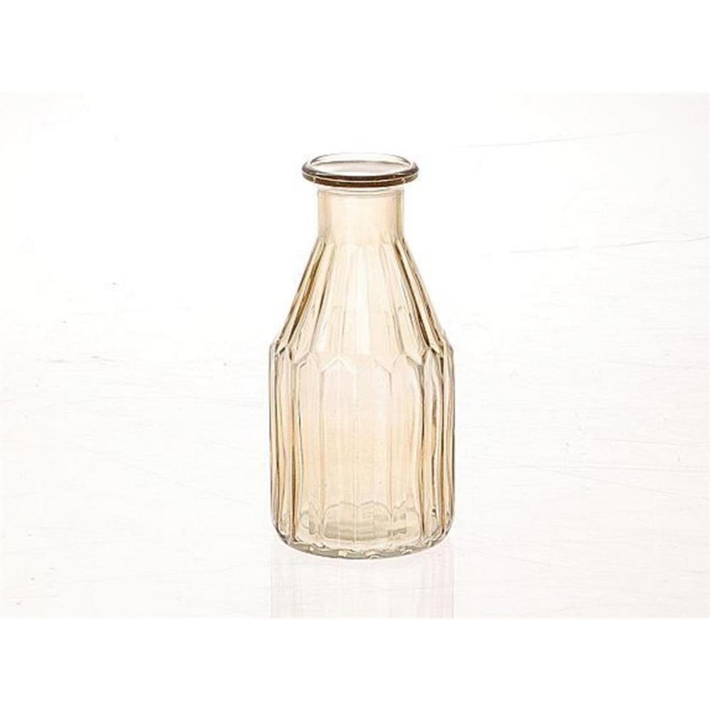 Hbx natural living vaas meridian ø7,5xh16,5cm geel