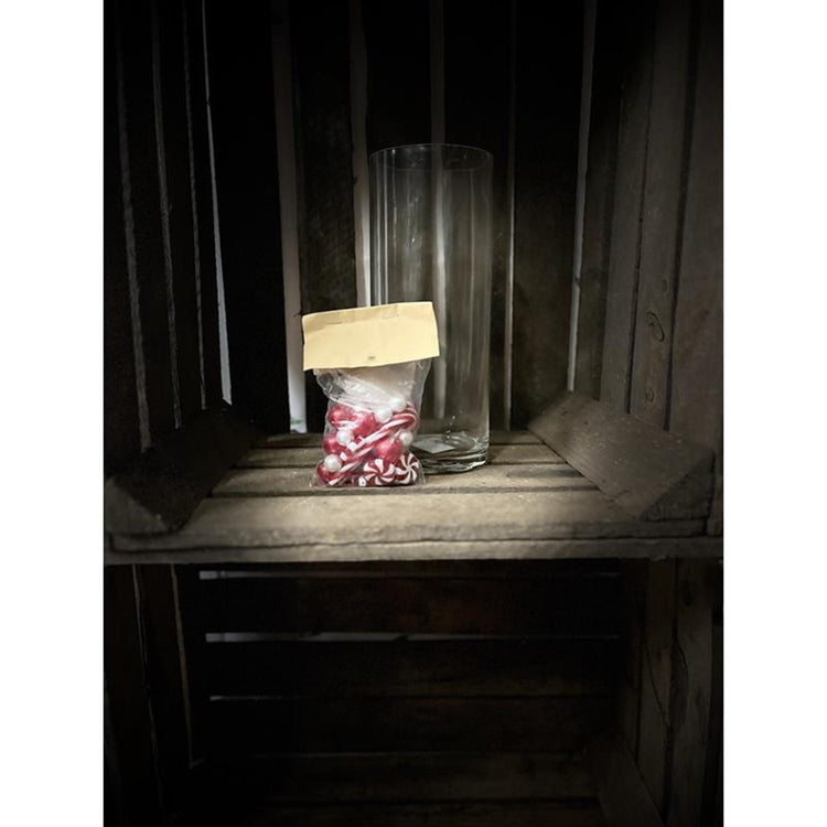 Hbx natural living vaas met waterparels en candy h25cm
