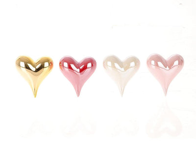 Hbx natural living beeld hart 9x8x4cm 4 assorti