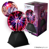 Partyfun lights partyfunlights - plasma bol lamp - reageert op aanraking - reageert op geluid - incl. adapter - afbeelding 2