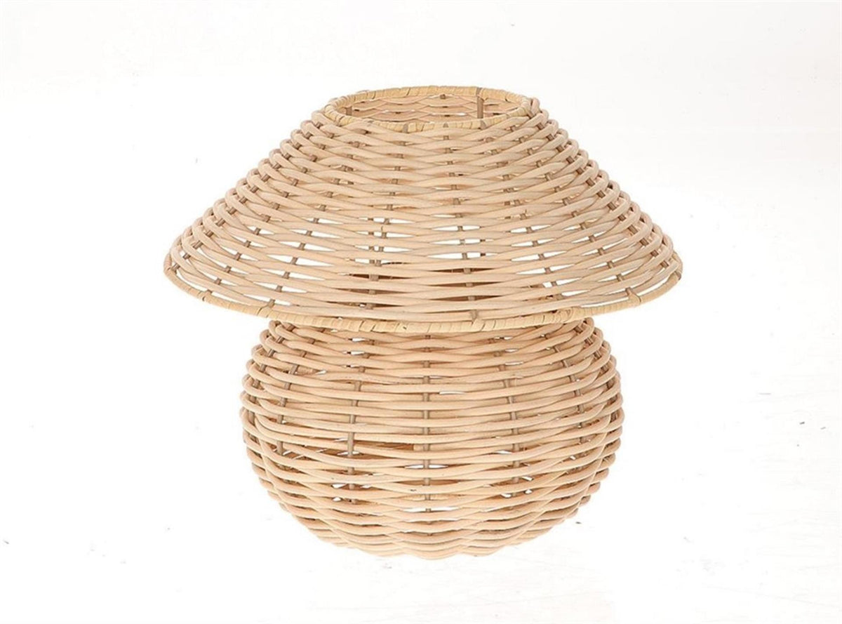 Hbx natural living lantaarn riet in lampvorm 26,5x22cm