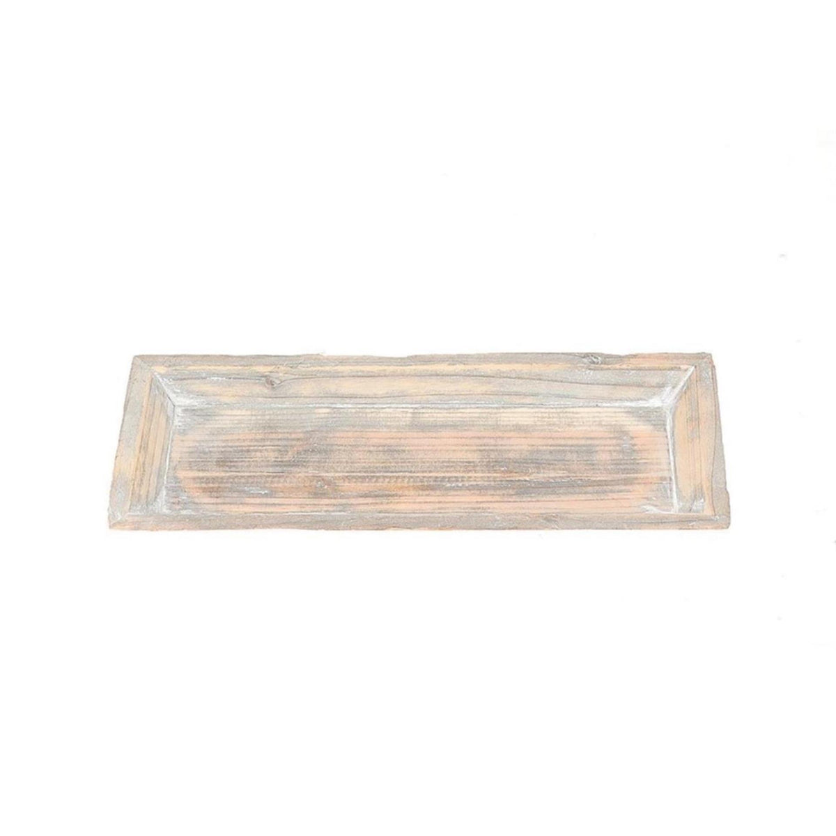 Hbx natural living decotray grey wash 39x16x3cm