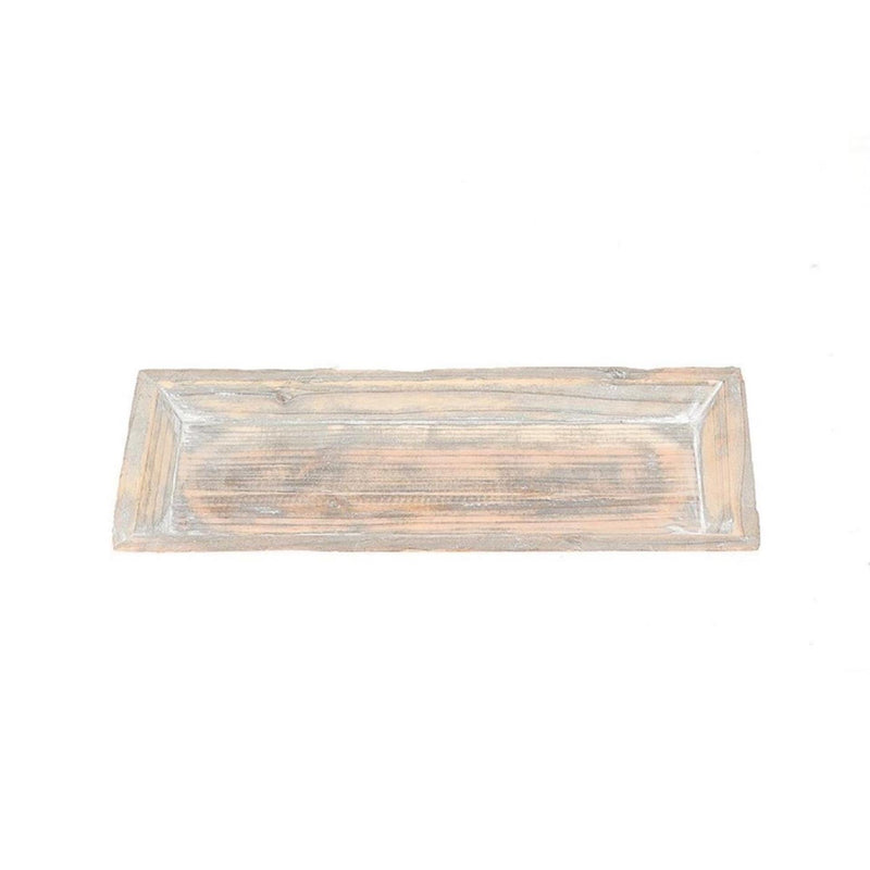 Hbx natural living decotray grey wash 39x16x3cm