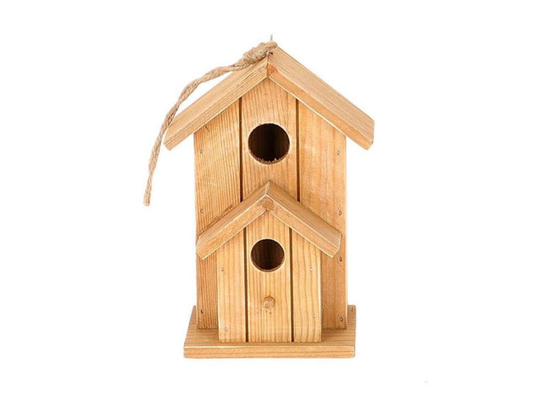 Hbx natural living vogelhuisje decoratief h17,5cm