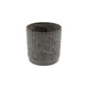Hbx natural living bloempot melamine ribble dia17x18cm bruin