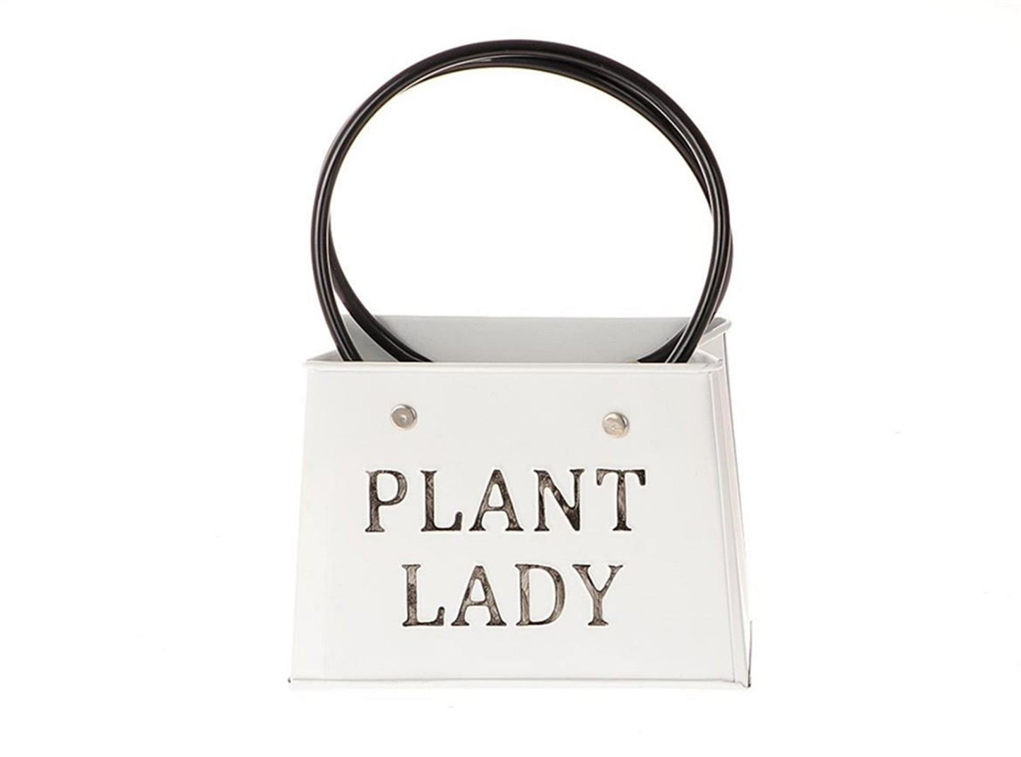 Hbx natural living bloempot metaal plantlady