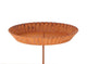 Hbx natural living kaarsenhouder pagika metaal op pin dia14cm roestkleur