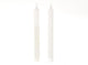 Hbx natural living led dinerkaarsset met vlam effect dia2x24,5cm wit
