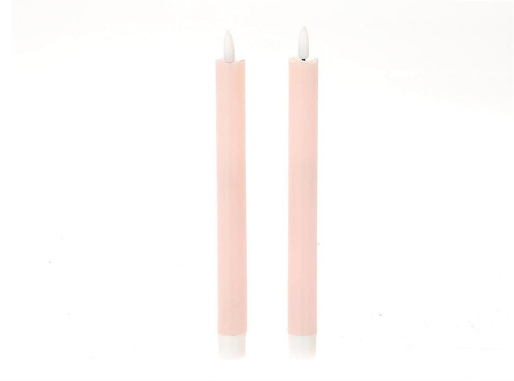 Hbx natural living dinerkaars led vlam 24.5cm roze