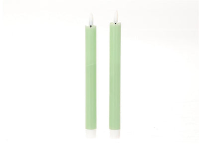 Hbx natural living dinerkaars led vlam 24.5cm groen