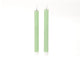 Hbx natural living led dinerkaarsset met vlam effect dia2x24,5cm groen