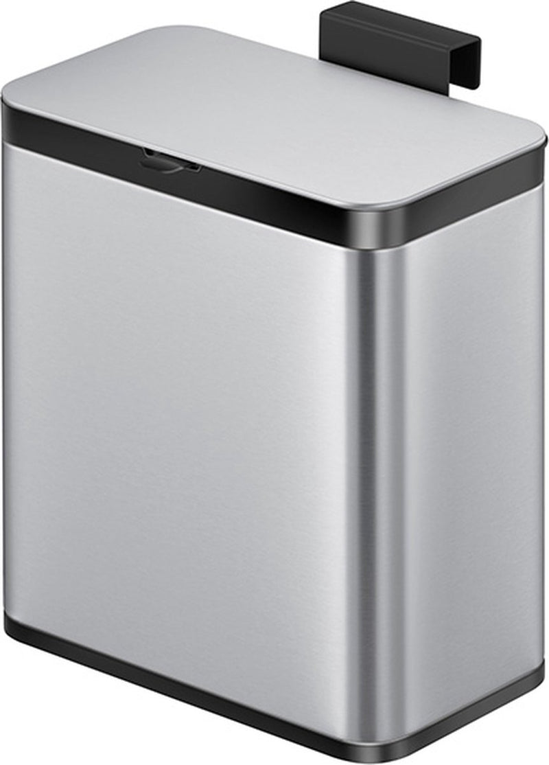 Eko - puro s food waste caddy 7 liter - stainless steel plastic - matrvs, zwart - prullenbak