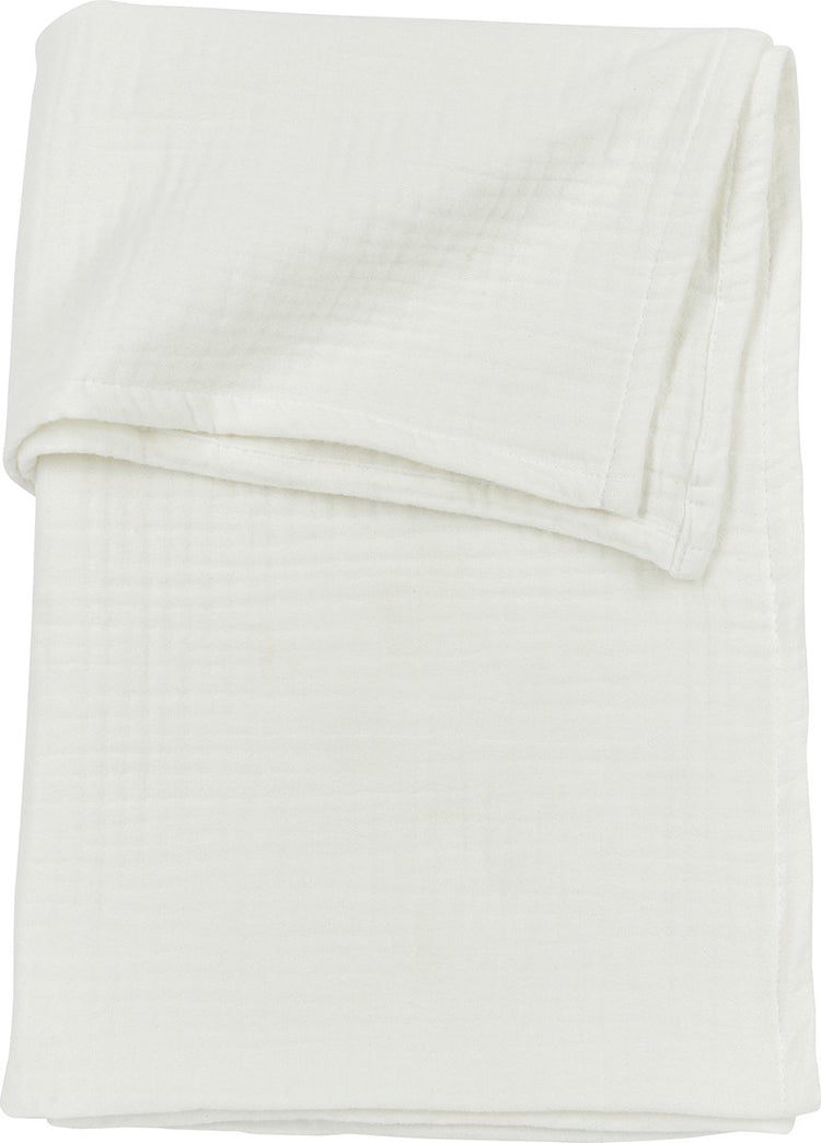 Meyco baby uni ledikant laken - pre-washed hydrofiel - offwhite - 100x150cm - 0.3 tog