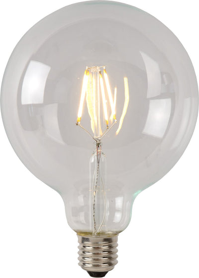 Lucide g125 class a - filament lamp - ø 12,5 cm - led - e27 - 1x7w 2700k - transparant