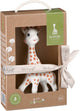 Sophie de giraf so'pure - bijtspeeltje - bijtspeelgoed - baby speelgoed - ok-biobased - in gerecyled geschenkdoosje met organic katoenen strikje - 100% natuurlijk rubber - vanaf 0 maanden - 17 cm - beige bruin