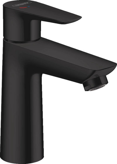 Hansgrohe talis e - wastafelmengkraan - ééngreeps bediening - coolstart energiebesparend - zonder waste - 110mm maat - mat zwart