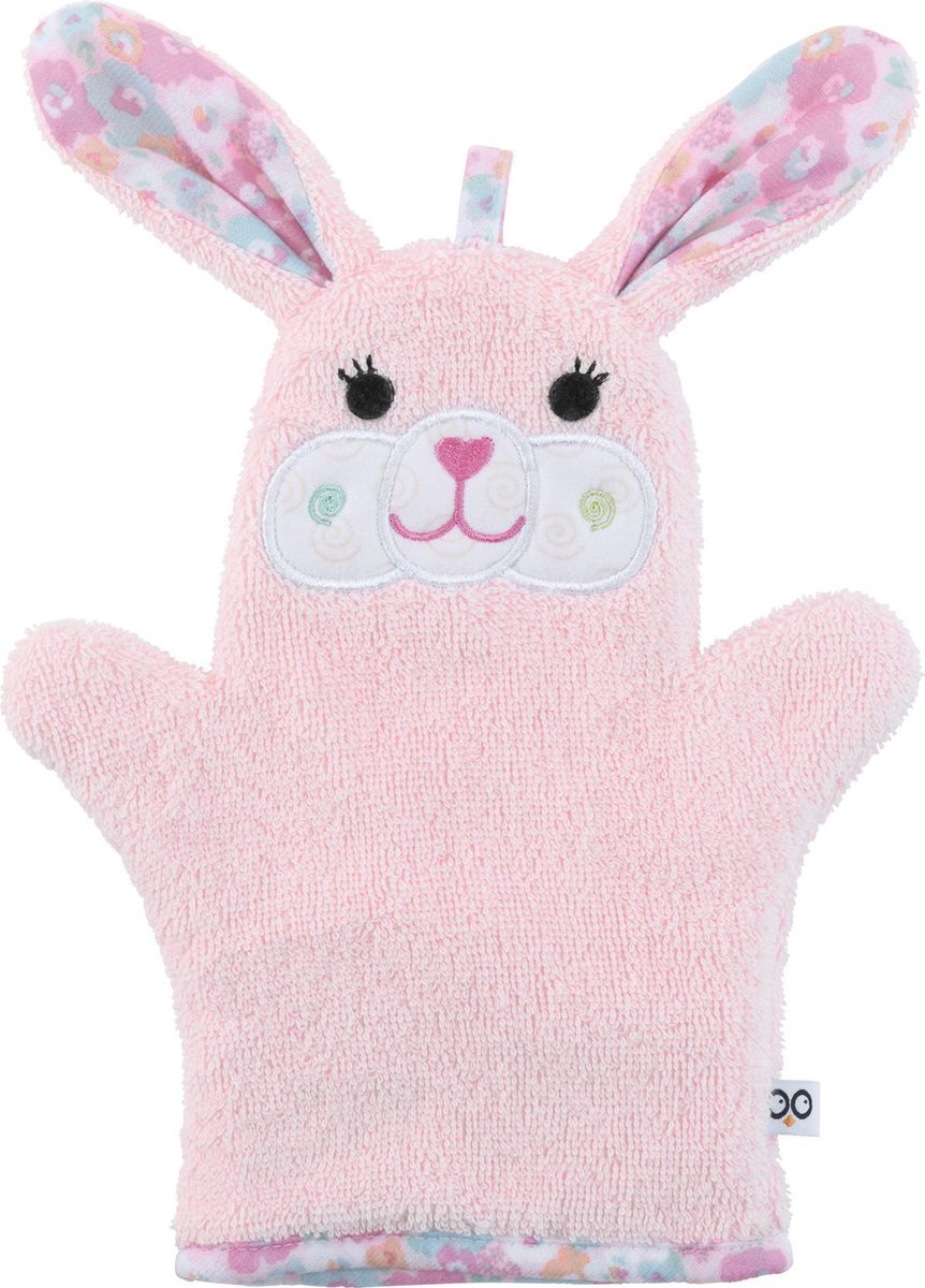 Zoocchini washandje - beatrice the bunny konijn roze