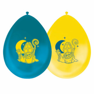 Globos ballonnen 12 inch dubbelzijdig sinterklaas - 8st.