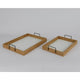 Decoris dienbladset 2-delig paulowniahout fsc 100% l41cm x b7cm x h30cm naturel