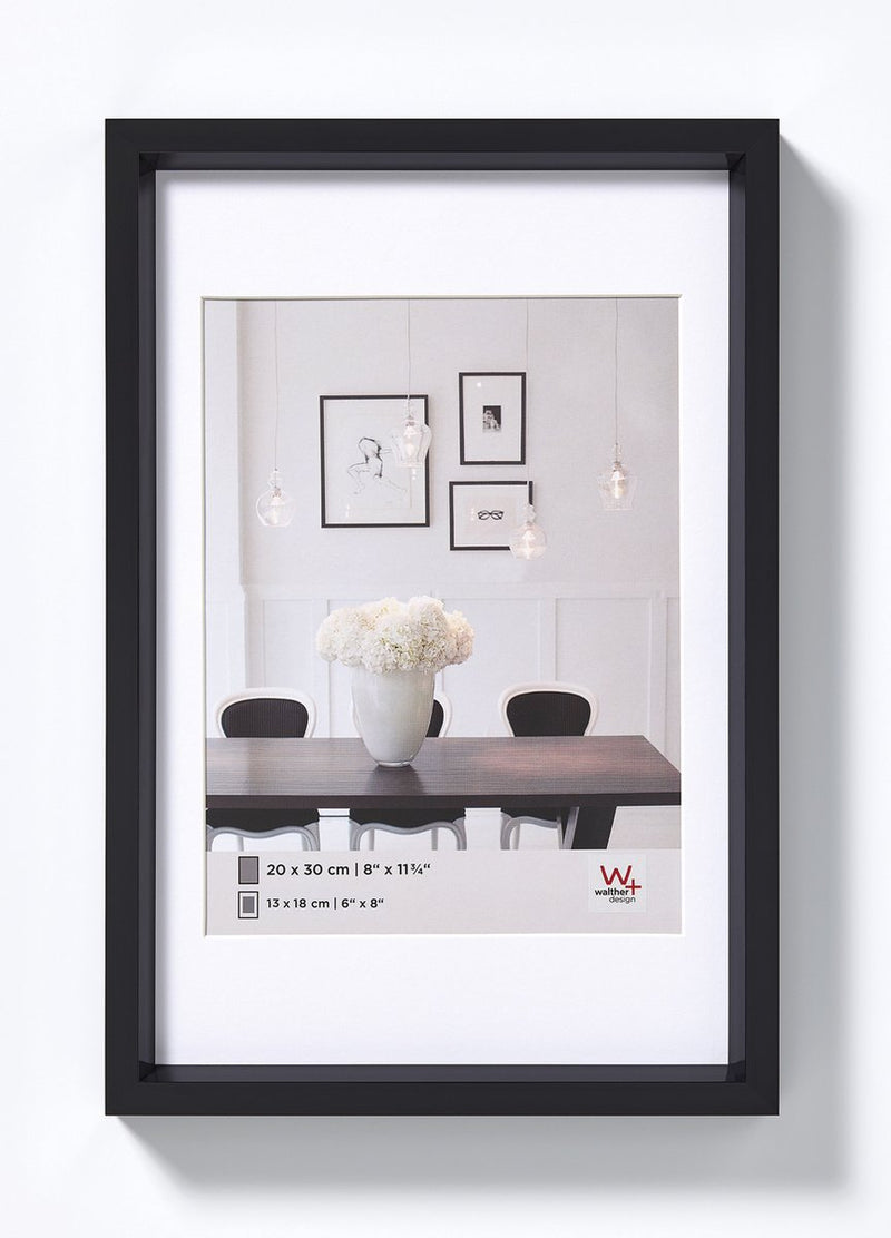 Walther steel style - kunststof lijst - fotoformaat 20x30 cm - zwart