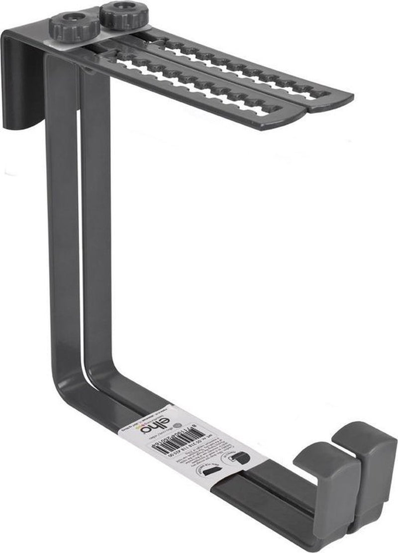 Elho barcelona haken metaal 21 - accessoires voor balkon buiten - ø 22.0 x h 19.0 cm - antraciet