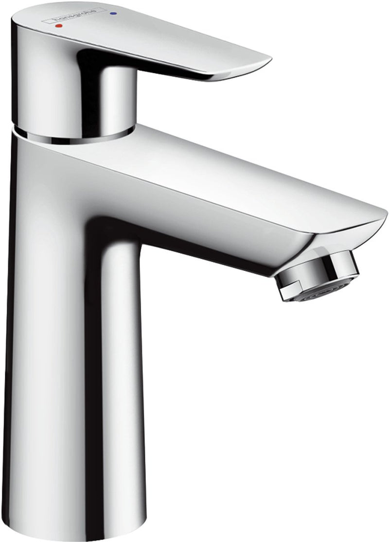 Hansgrohe talis e - wastafelmengkraan - ééngreeps bediening - coolstart energiebesparend - zonder waste - 110mm maat - chroom