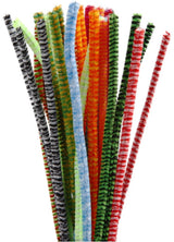 Creativ company https: www.cchobby.nl chenille-gestreept-l-30-cm-dikte-6-mm-diverse-kleuren-30-div-1-doos - afbeelding 1
