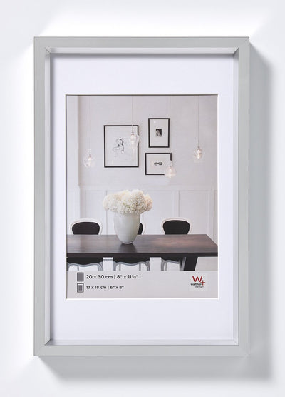 Walther steel style - kunststof lijst - fotoformaat 30x40 cm - zilver