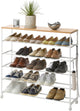 Yamazaki tower schoenenrek op wielen 5-laags - wit