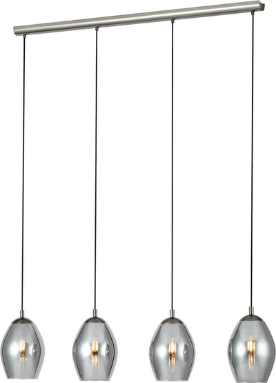 Eglo estanys hanglamp - e27 - 113 cm - rookglas - grijs zwart