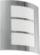 Eglo city wandlamp buiten - e27 - 26 cm - roestvast staal wit