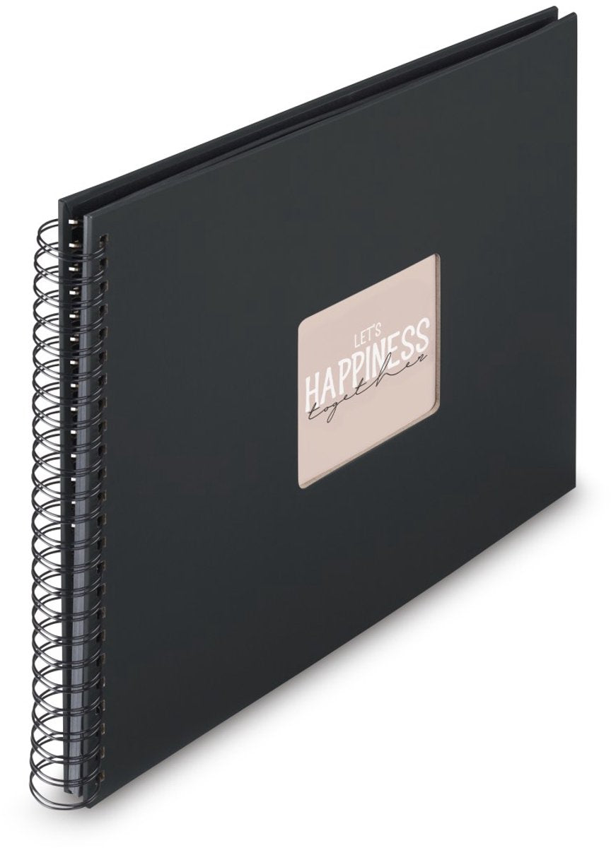 Hama spiraal fotoalbum - fine art - 36x32 - 50 pagina's - zwart