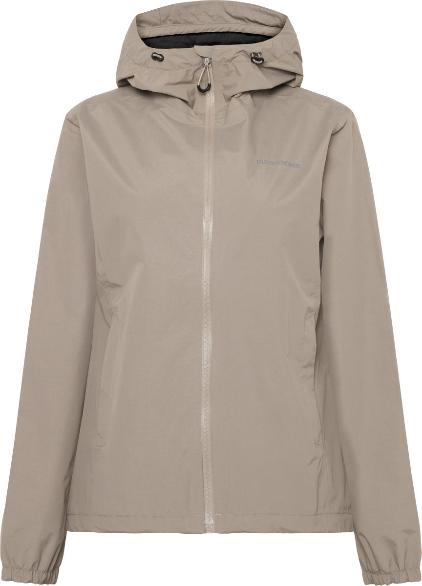 Didriksons varja wns jkt 2 dames outdoorjas - ash brown