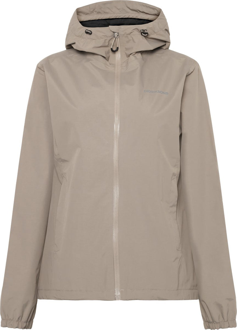Didriksons varja wns jkt 2 dames outdoorjas - ash brown