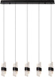 Lucide kligande - hanglamp - led dimbaar - 5x7,8w 2700k - zwart
