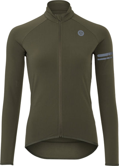 Agu thermo fietsshirt lange mouwen essential dames - groen - s