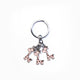 No brand sleutelhanger wildlife giraffe | 6 stuks