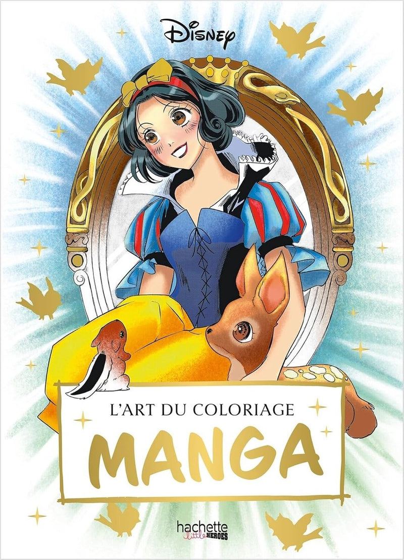 Hachette heroes disney l'art du coloriage manga - - kleurboek voor volwassenen en kinderen
