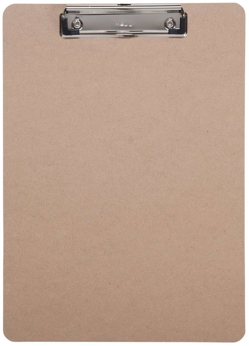 Maul klembord basic a4 staand formaat hardhout bruin zilver