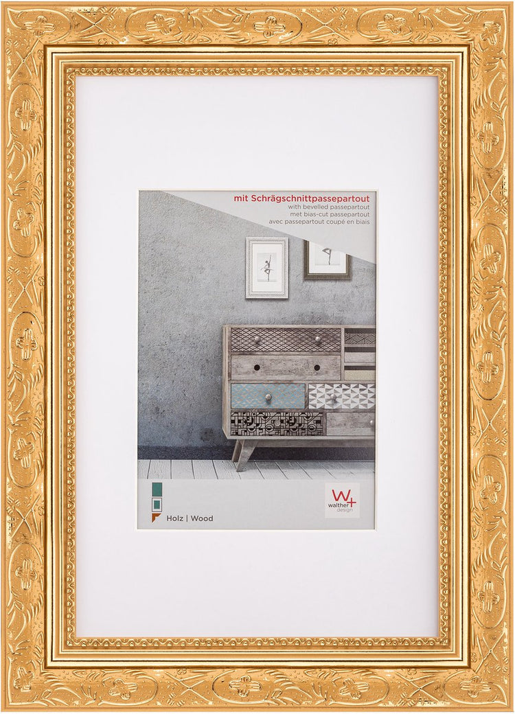 Walther barock - houten lijst - fotoformaat 30x40 cm - goud