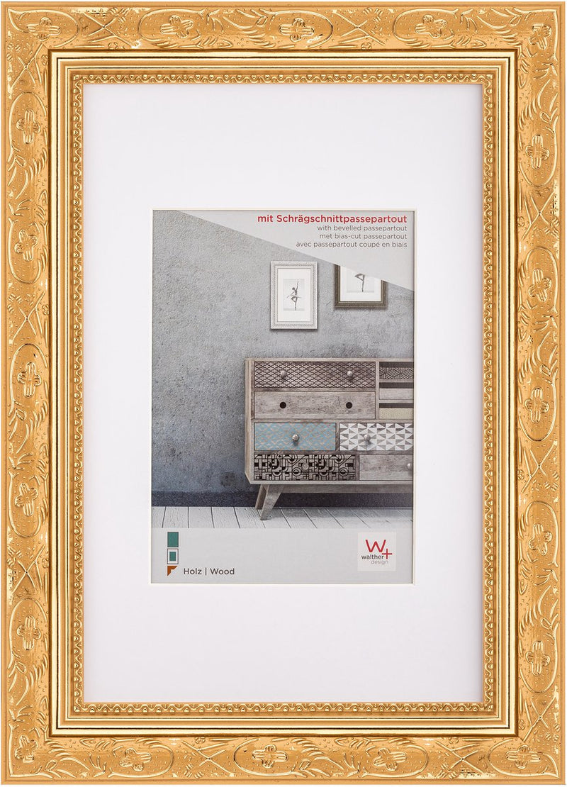 Walther barock - houten lijst - fotoformaat 40x50 cm - goud