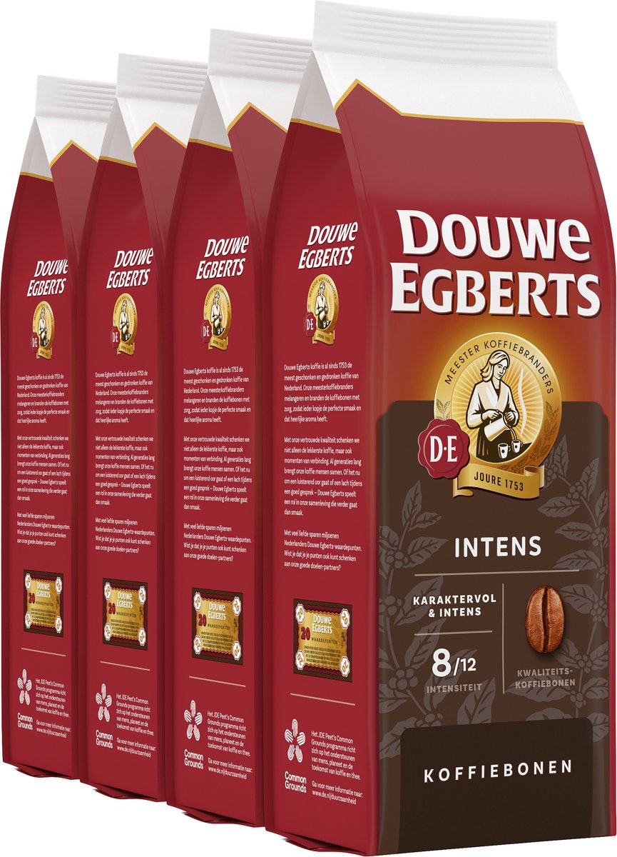 Douwe egberts intens koffiebonen - 4 x 500 gram
