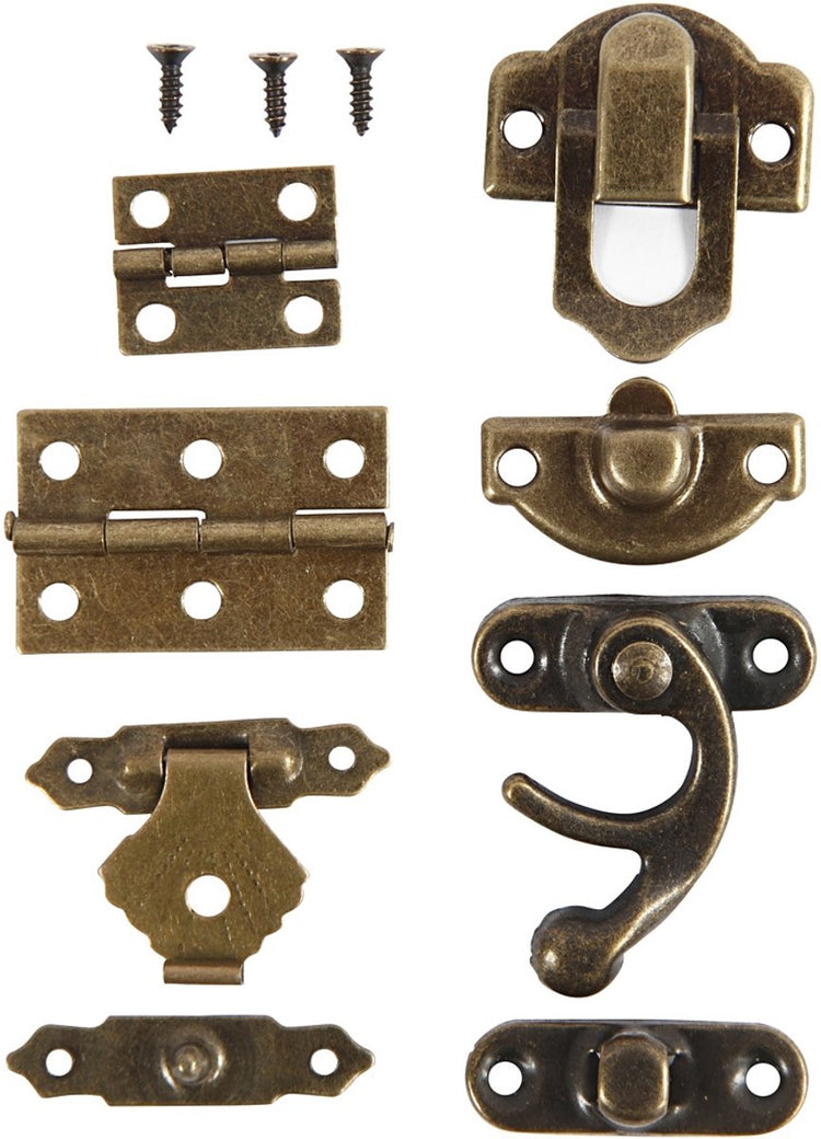 Creativ company creotime mini-beslag antiek goud 15 sets