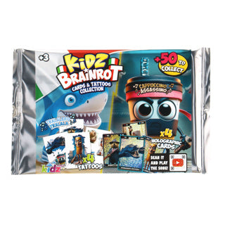 Kidz brainrot holografic cards + tattoos | 15 stuks