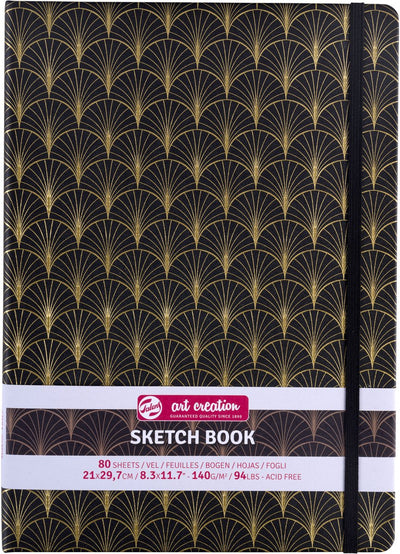 Talens art creation schetsboek art deco | 21 x 29,7 cm, 140 g, 80 vellen