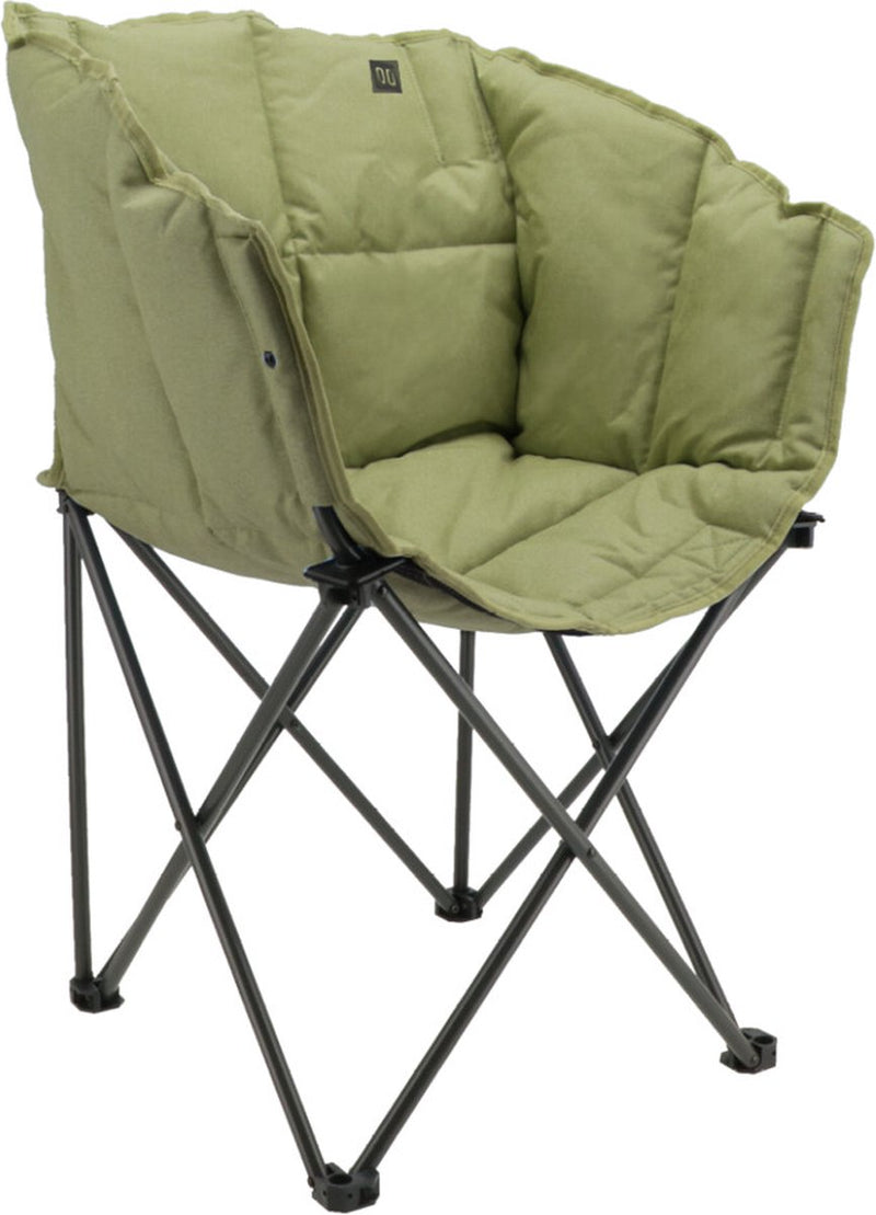 Travellife lago campingstoel cross moss green - comfortabele vulling - water- en uv-bestendig - inclusief draagtas