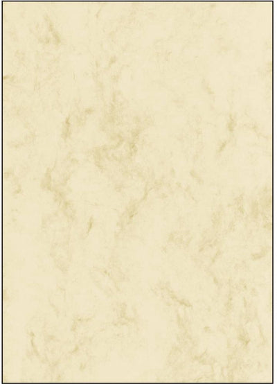 Sigel designpapier a4 - marmer beige - 200 grams - 25 vel - si-dp191