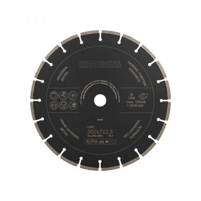 Diamantzaagblad 300x7x2,5x25.4